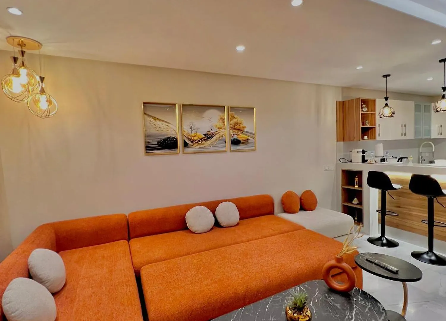 As140 Elegant Coeur De Casablanca Avec Wifi Parking Et Tramway Apartment